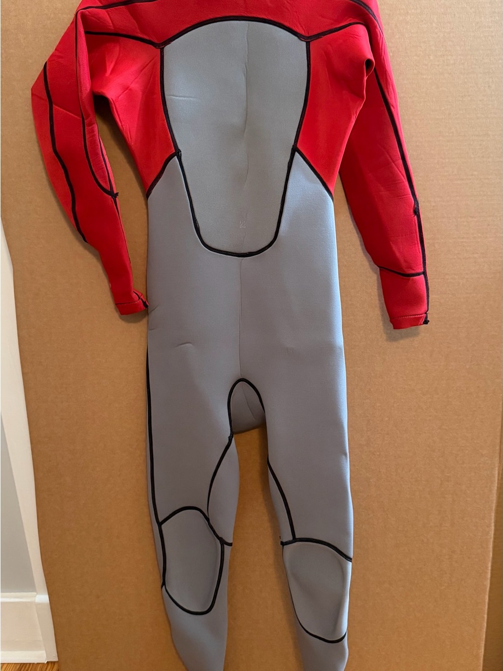 Quiksilver Red and Gray Boys Wetsuit